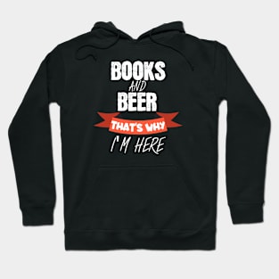 Bookworm books and beer Hoodie